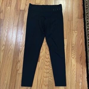 Vintage Y2K PINK Victorias Secret Womens Black Leggings Size L Sporty Minimalist